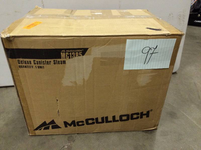 lot 97 image: McCulloch MC1385 Deluxe Canister Steam System Never used