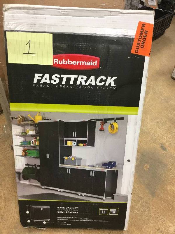 Rubbermaid Fasttrack Base Cabinet In Original Package Not Open