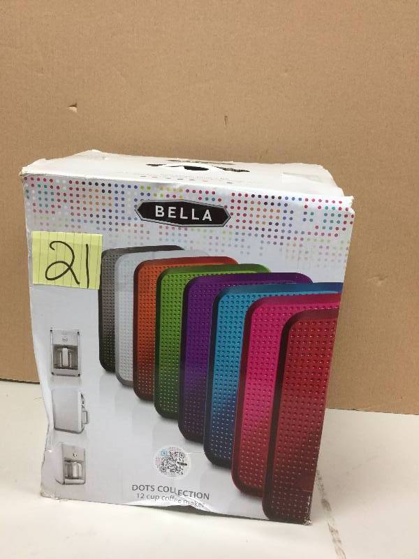 lot 121 image: Bella 12 Cups Coffee Maker Dots collection