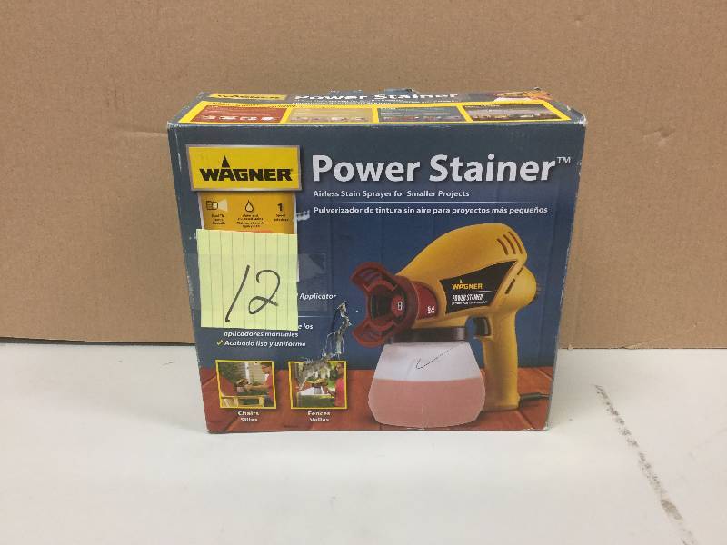 lot 112 image: Wagner Power Stainer Airless Stain for Smaller Projects never used