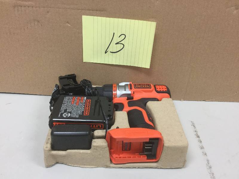 lot 113 image: BLACKDECKER 20-Volt Max Lithium-Ion Cordless DrillDriver