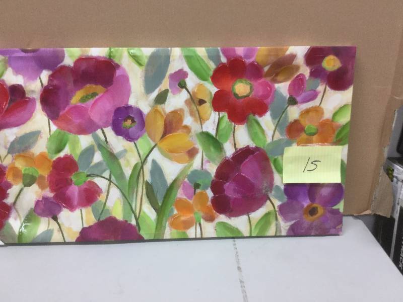 lot 115 image: Brilliant Spring Garden Canvas Painting