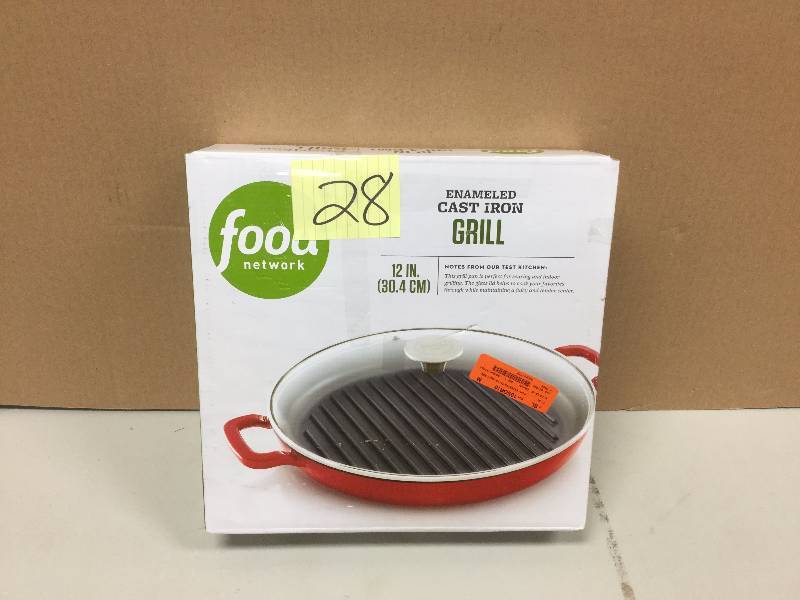 lot 128 image: Food Network Enameled Cast Iron Grill