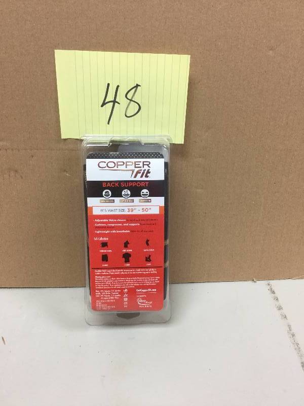 lot 148 image: Copper Fit Back Support
