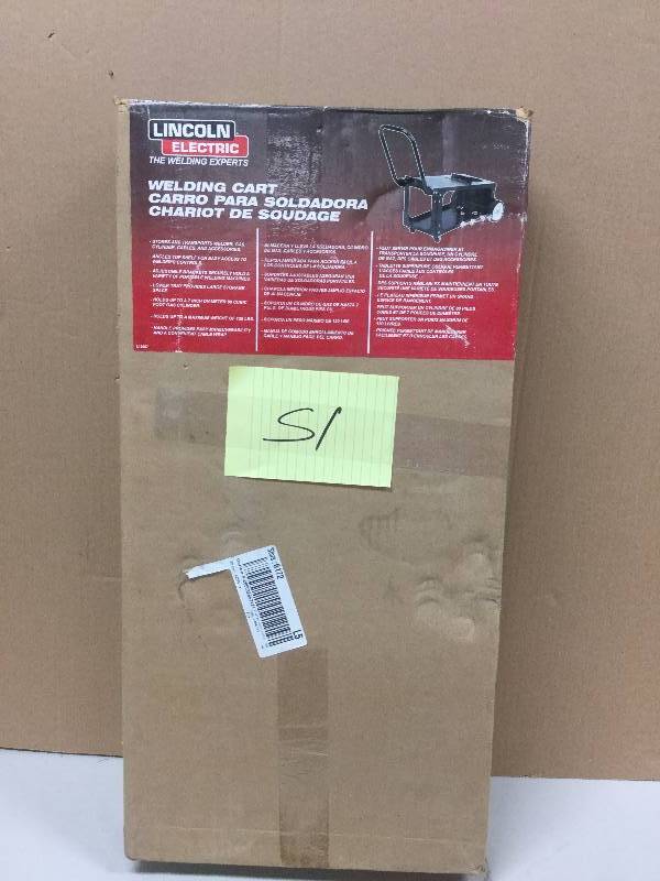 lot 151 image: Lincoln Electric Welding Cart New