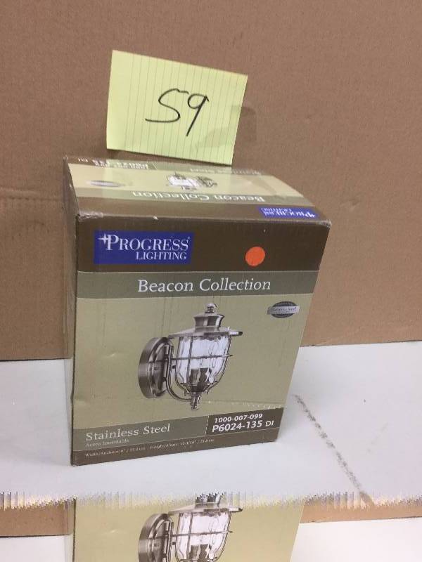 lot 159 image: Progress Beacon Collection   Lightning Stainless Steel Model P6024-135 bDI