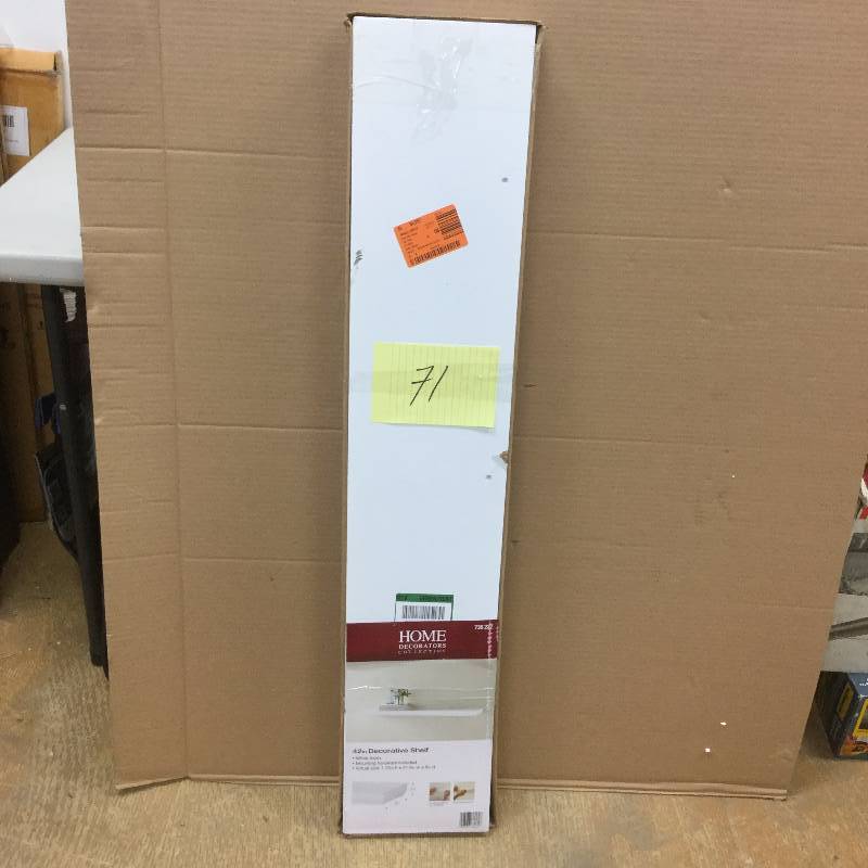 lot 171 image: Home Decorators 42 in Decorative Shelf Never used
