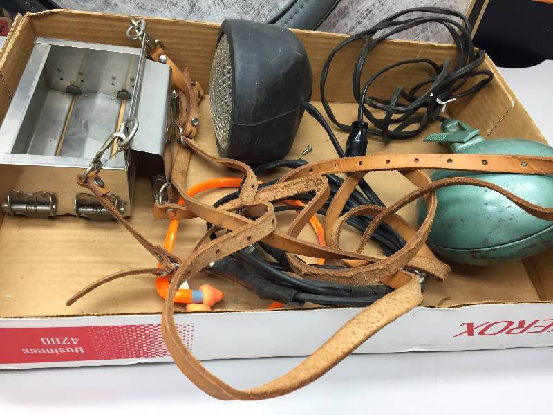 FURNACE FILTERS, ASSORTED TOOLS, VINTAGE WINDOW STAPLE GUN