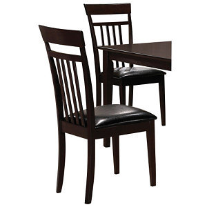 McLeland Design Espresso Dining Chairs - Set of 2