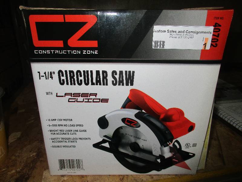 Construction zone 7.25 circular saw NEW