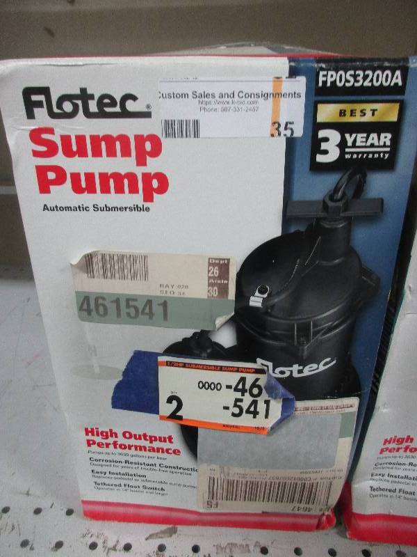 4 - Flotec sump pumps 12hp FPOS3200A