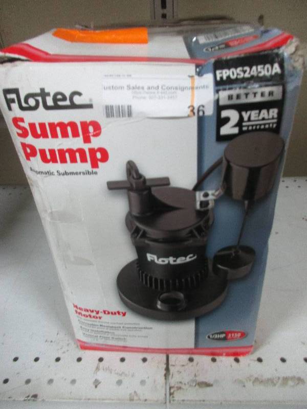 2 - Flotec sump pumps 13hp FPOS2450a