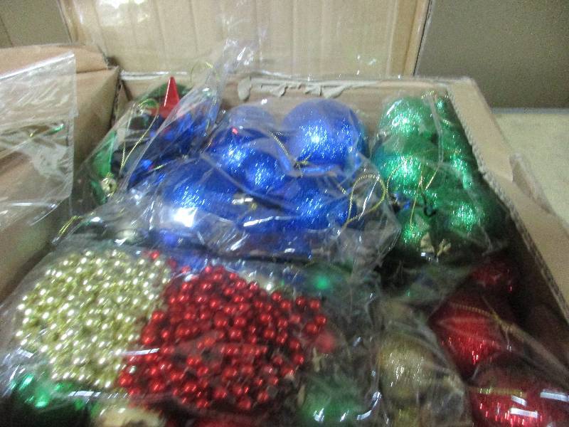 2 - 100 piece Christmas ornament sets