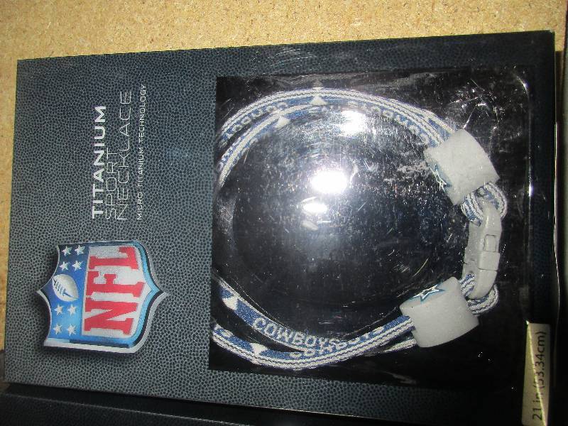 NFL necklaces and bracelet