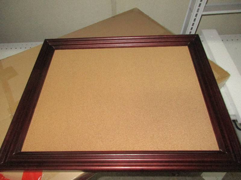 framed cork board