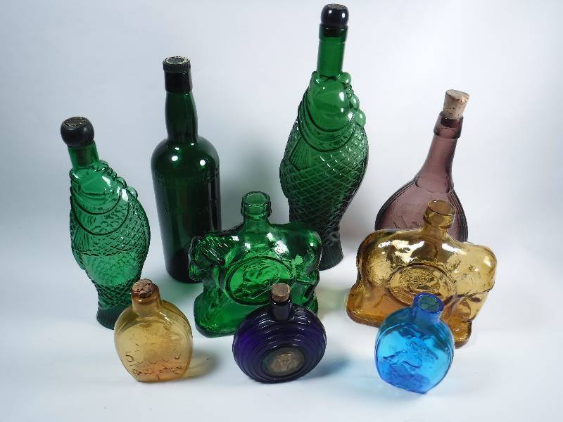 Lot of Vintage Liquor Bottles