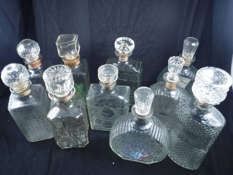 Lot of Vintage Decanters