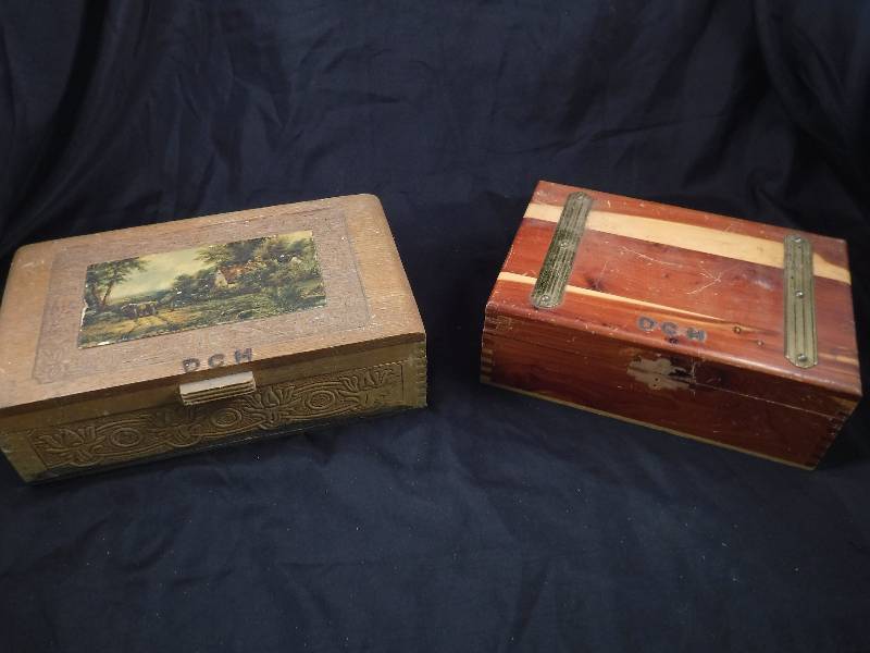 2 Wooden Boxes