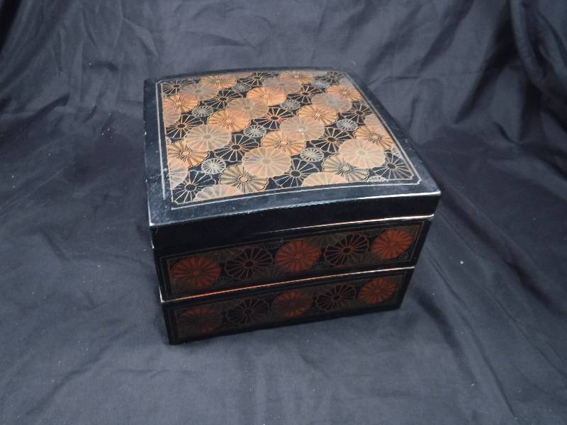 Vintage 2 Tier Jewelry Box