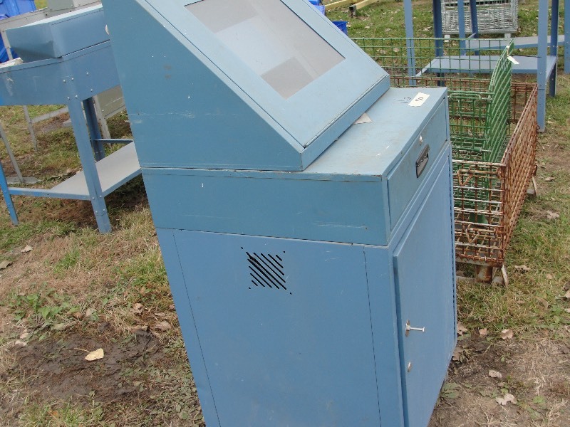 Metal Upright desk on Casters