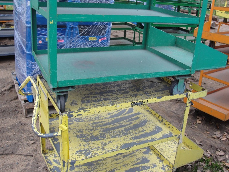 Two metal Shop Carts on Casters