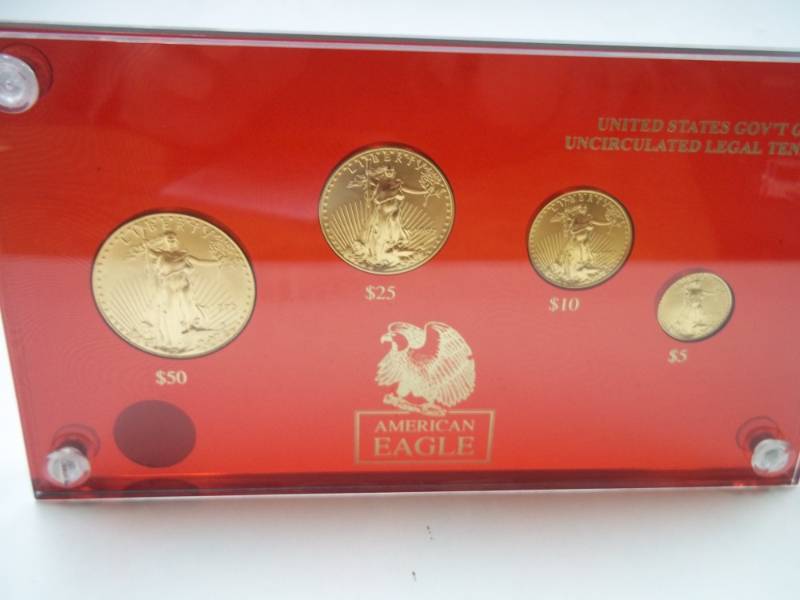 United States Govt Gold Uncirculated Legal Tender $50, $25,$10, $5, With Certificate of Authenticity 1992