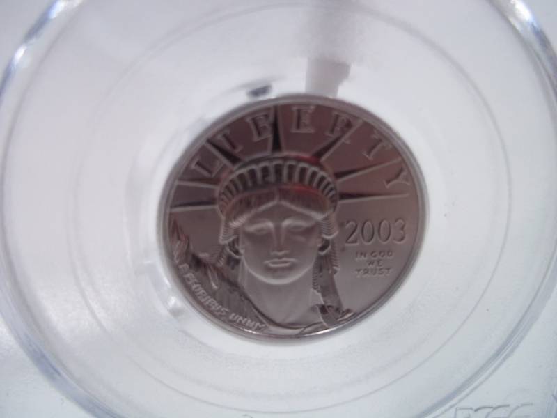 Platinum $25 2003 Eagle PCGS MS 69 14 oz. Platinum .9999
