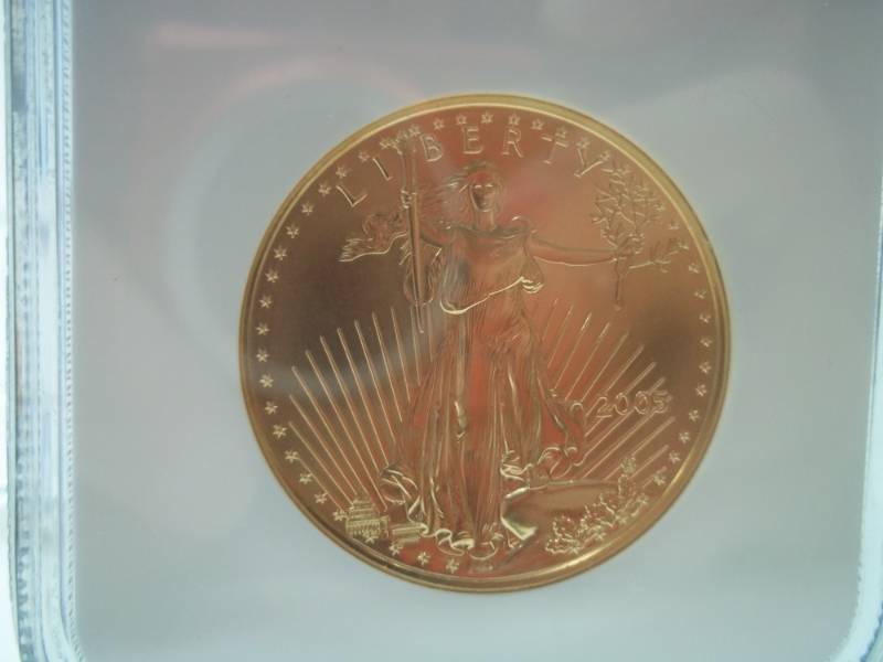 Gold $50 2005 Eagle MS 69 1 oz. Fine Gold