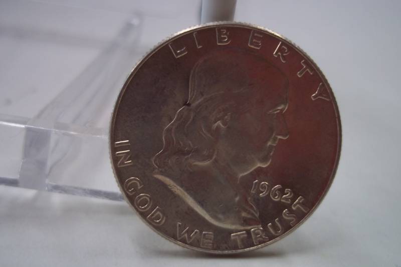 1962 Benjamin Franklin Half Dollar 90% Silver