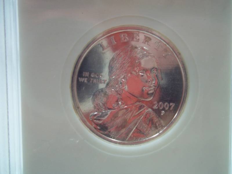 2007 Sacagawea Dollar .999 Silver Enriched in case