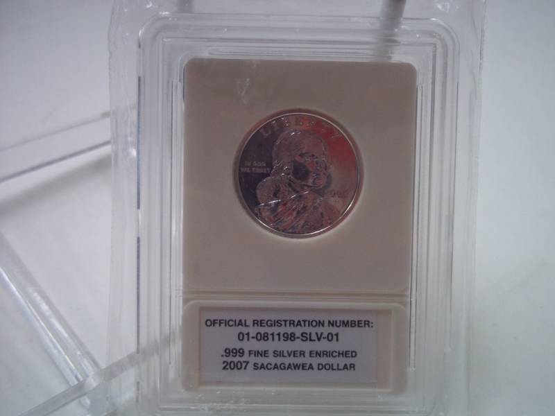 2007 Sacagawea Dollar .999 Silver Enriched in case
