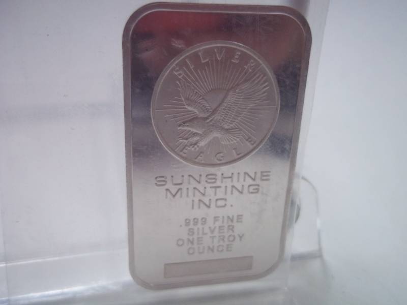 One Ounce Troy Silver Sunshine Minting Inc.  .999 Fine