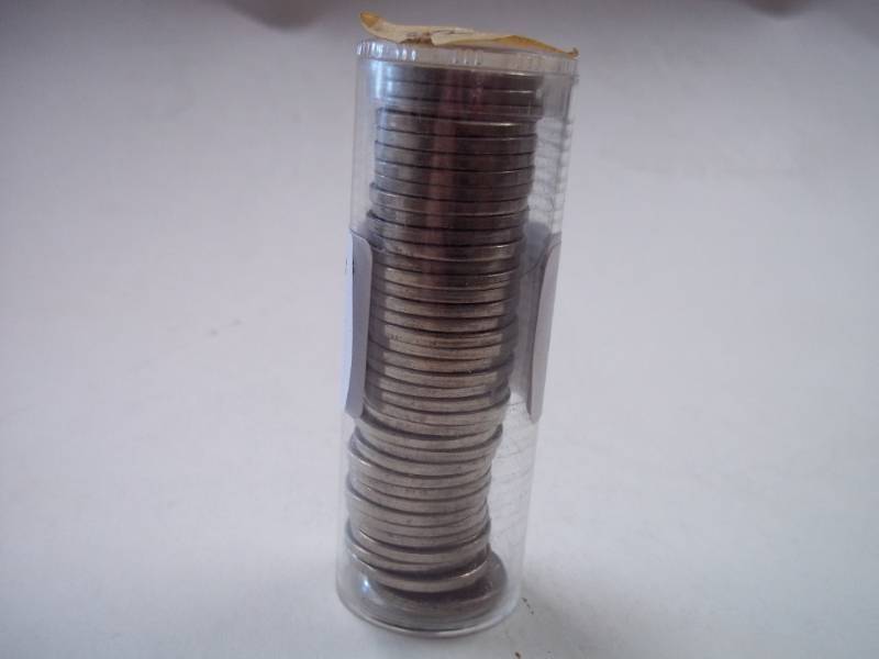Tube of 1962 and 1963 Nickels