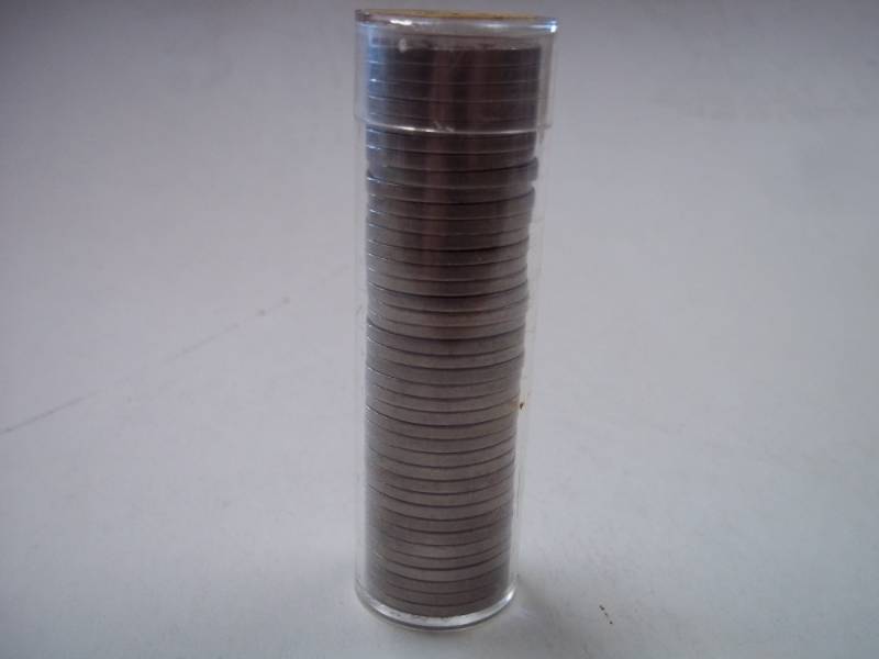 Tube of Assorted Nickels 1950s
