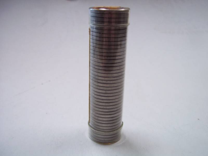 Tube of 1962 D Nickels