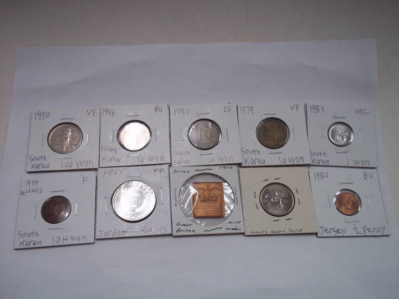 10 Assorted Foreign Coins