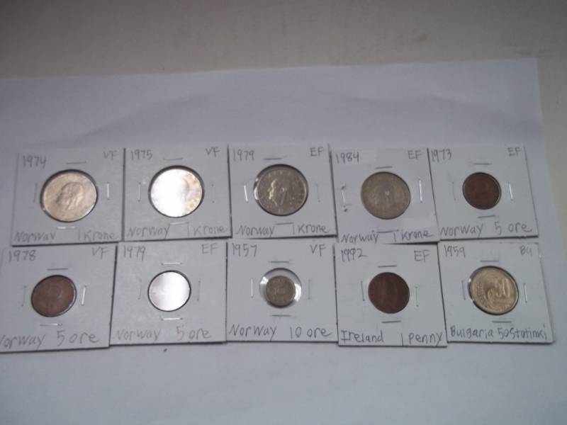 10 Assorted Foreign Coins