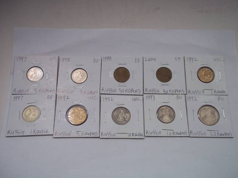 10 Assorted Foreign Coins