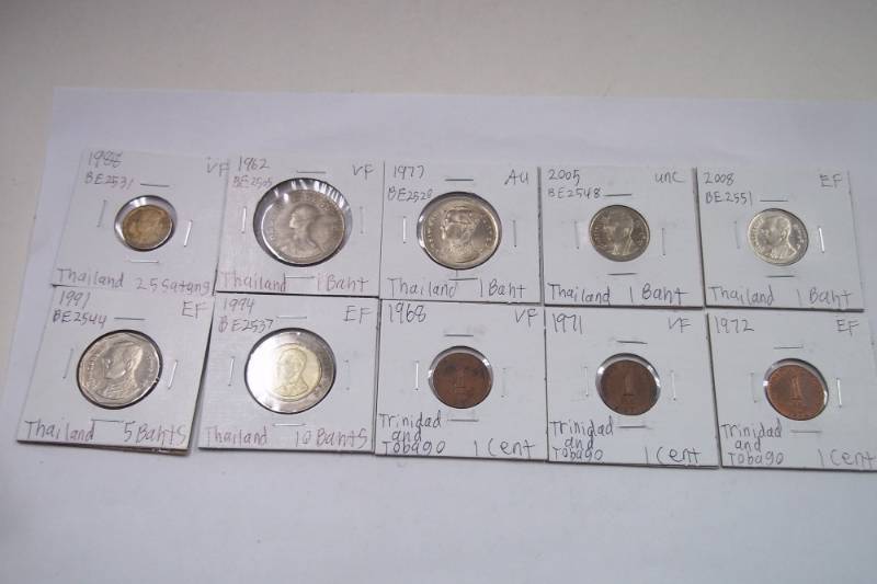 10 Assorted Foreign Coins
