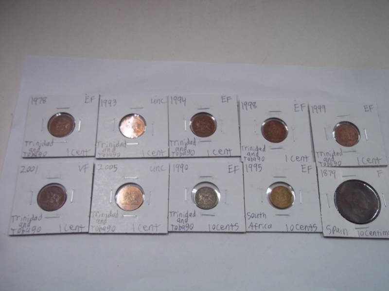 10 Assorted Foreign Coins