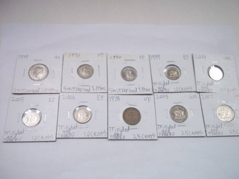 10 Assorted Foreign Coins