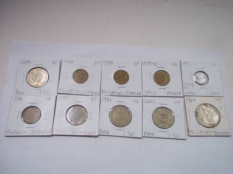 10 Assorted Foreign Coins