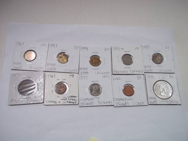 10 Assorted Foreign Coins