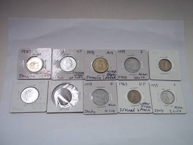 10 Assorted Foreign Coins