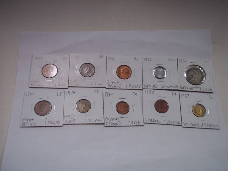 10 Assorted Foreign Coins
