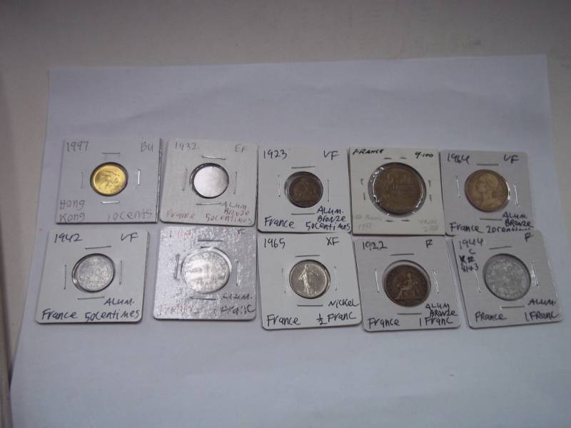 10 Assorted Foreign Coins