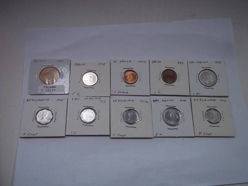10 Assorted Foreign Coins