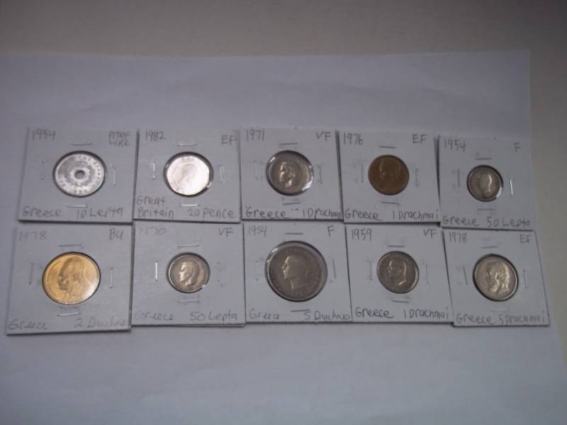 10 Assorted Foreign Coins