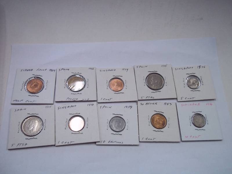 10 Assorted Foreign Coins