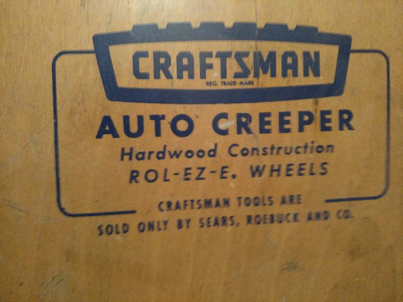 lot 16 image: Vintage craftsman creeper